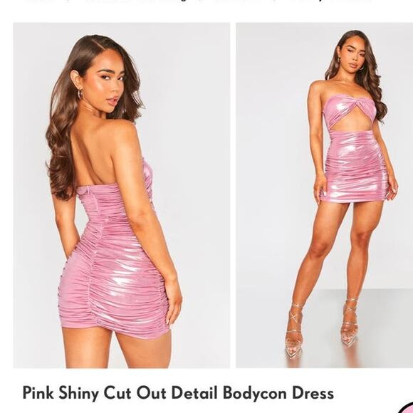 NWT Pretty Little Thing strapless dress bundle of three size large - Picture 2 of 12